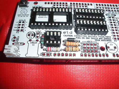 Boost resistors and diode