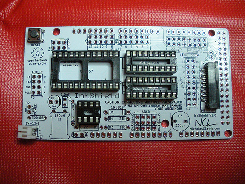 IC sockets, power, ink, & reset switch