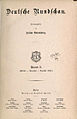 Deutsche Rundschau - Titelblatt der Erstausgabe (1874).jpg