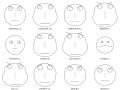 Chernoff faces for evaluations of US judges.svg