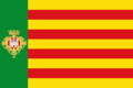 Bandera de Castelló de la Plana con escudo.png
