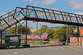 Footbridge near Albury railway station.JPG