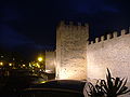 Alcudia city walls night.JPG