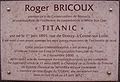 Plaque commemorating Roger Bricoux, Cosne-Cours-sur-Loire.jpg