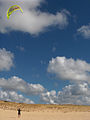 Kitesurfer on beach.JPG