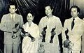 1st Filmfare Awards Winners1954 Meena Kumari won Best Actress award for Baiju Bawra.jpg