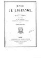 Joseph Louis de Lagrange - Œuvres, Tome 7.djvu