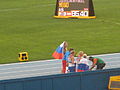 2013 IAAF World Championship in Moscow Russian Women Relay 4x400 Team and Anna Chicherova 02.JPG