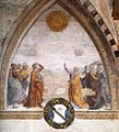 Domenico Ghirlandaio - Meeting of Augustus and the Sibyl - WGA08792.jpg
