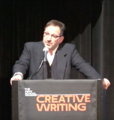 David Biespiel speaking at the New School in New York, March 2016.png