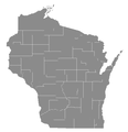 Wisconsin counties blank map, 2015.png