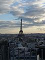 Torre Eiffel, vista desde el Arco del Triunfo - Feb '16.jpg