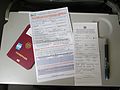 Paperwork to travel to the Dominican Republic (onboard an aircraft).JPG