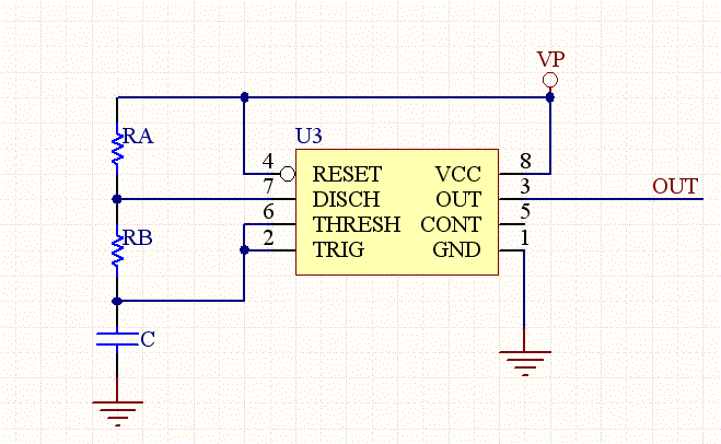 NE555 Schematic