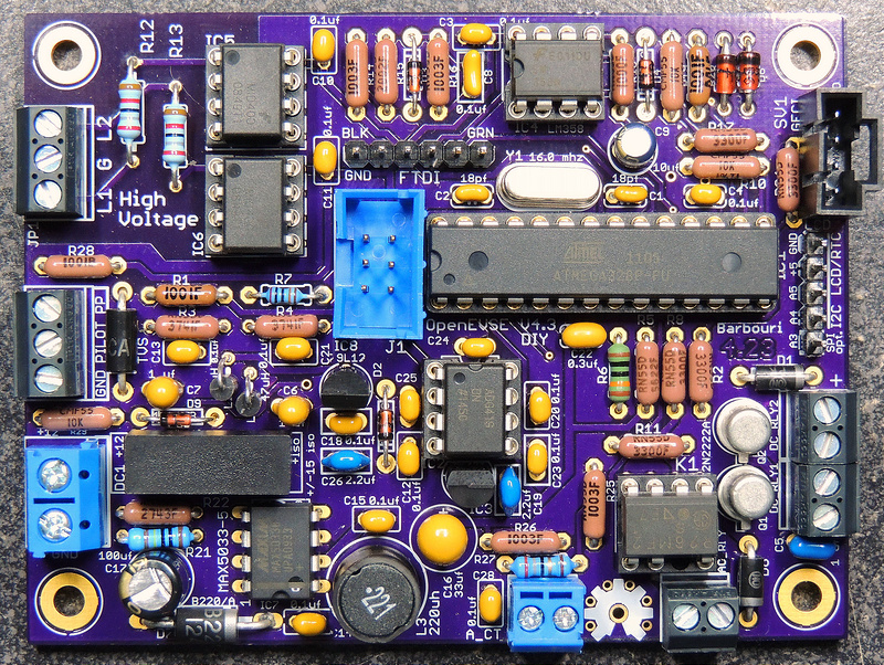 Open EVSE DIY board Version 4.23