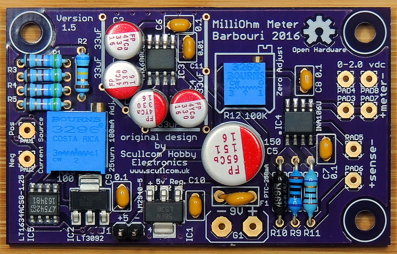 Milliohm board top