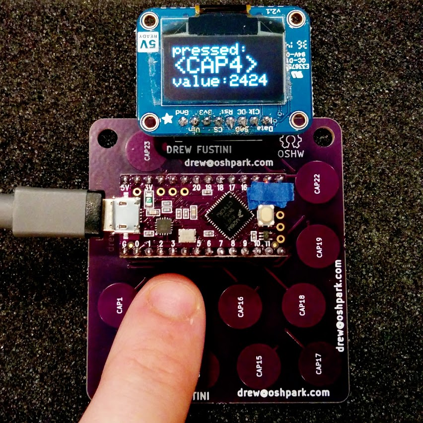 Photo of teensy-touch board